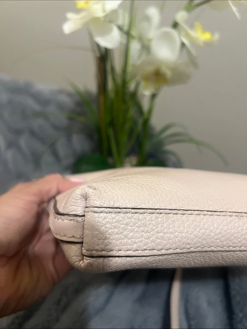 Michael Kors peebled leather